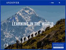 Tablet Screenshot of andover.edu